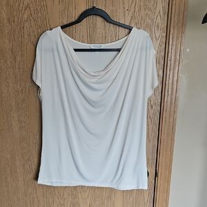 Liverpool Elegant Cream Draped Top
